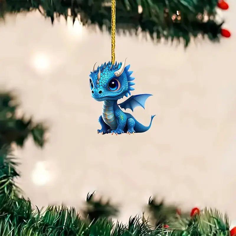 Acrylic Unique Car Hanging Ornament For Rearview Mirror Adorable Cartoon Design