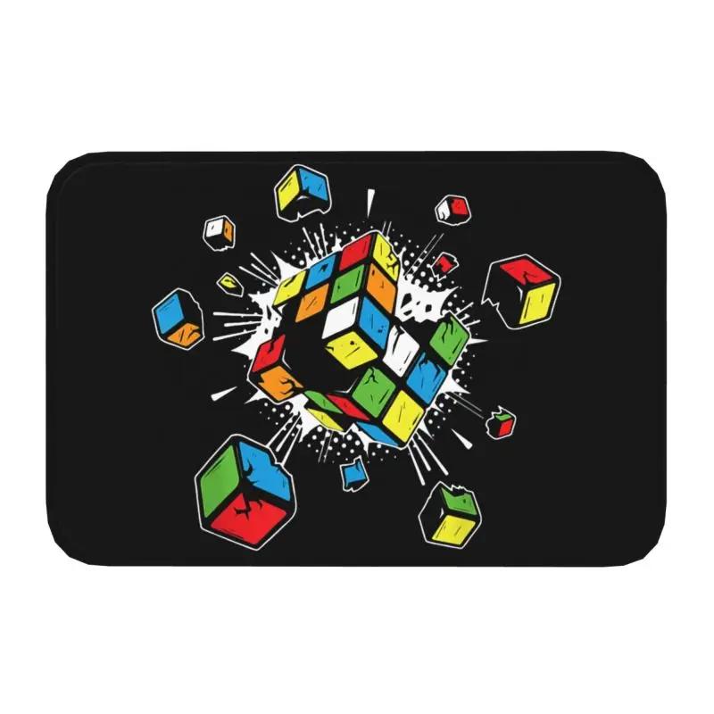 

Tapis de paillasson personnalisé Rubik Rubix Cube, 40x60cm, pour bain, cuisine, Garage 40cm x 60cm