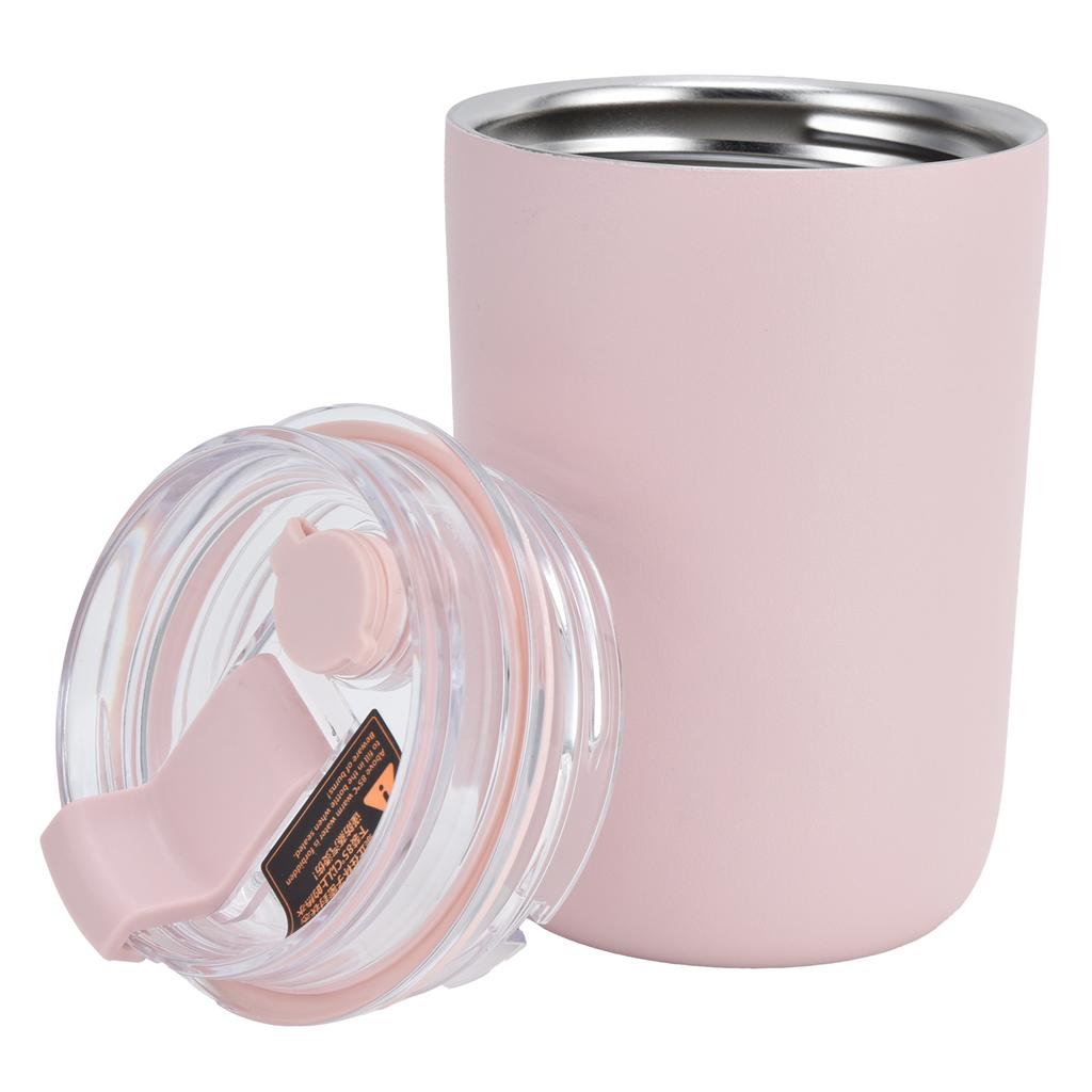 280ml Kaffee Tasse Haushalt Tragbare Große Kapazität Silikon Edelstahl Vakuum Glaskolben für