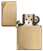 ZIPPO Flat 270 Brass Polished Official Import Lighter, Plain, Top, Series, Finish,