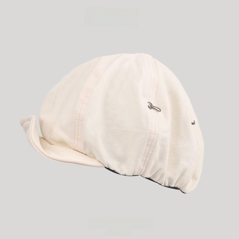 Designer Beret Hat For Women With Sun Protection And Foldable Cotton Summer Style