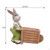 Hare Planter Cute Resin Bunny Flower Pot Realistic Craftsmanship for Courtyard,