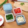 Two-layer Mini Refrigerator Organizer Sealed Onion Fruit Food Drain Storage Box Container Gadget Inner Sieve Separable Boxes
