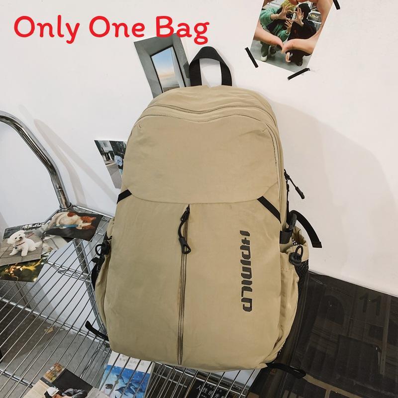 

Minimalist Nylon Casual Backpack With Design For Students And Teens хакі