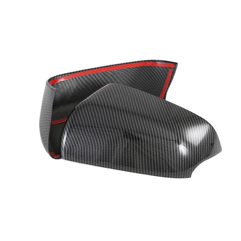 2Pcs Carbon Fiber Rear View Mirror Cover-Side Door Mirror Cover Cap For Hyundai Venue --A87Q