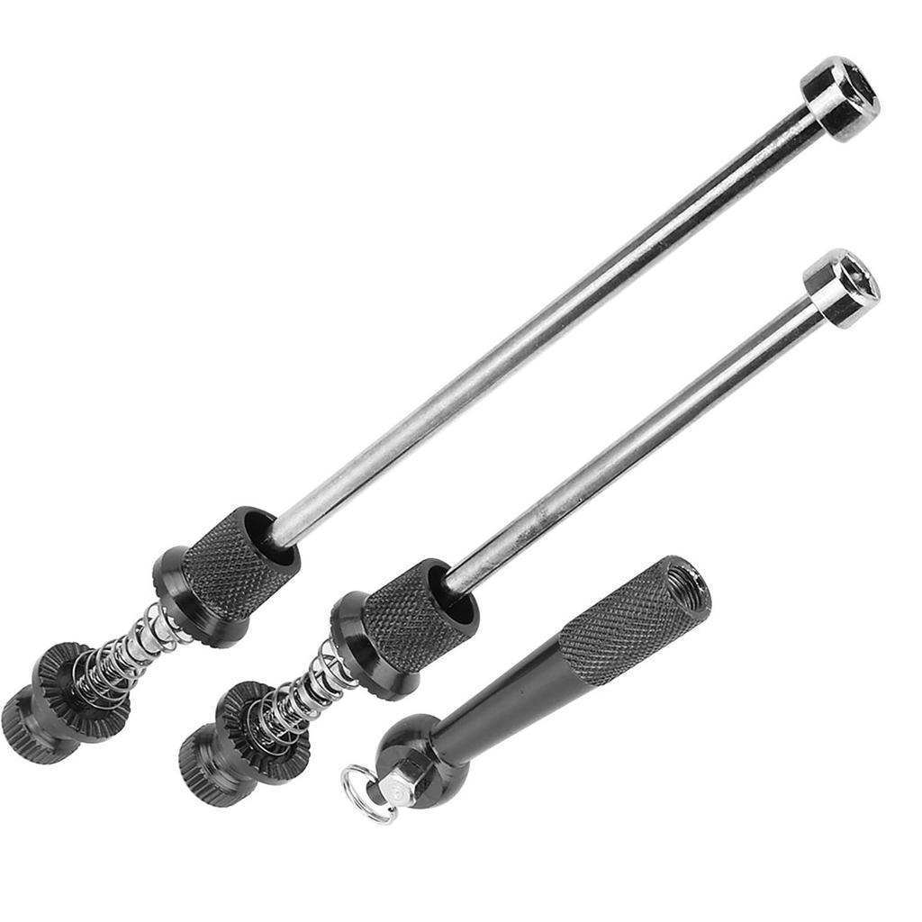 Aluminiumlegering Landsvägscykel Stöldskydd Snabbkopplingar Hjul Låsning Säkerhet (Svart)