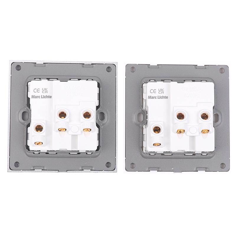 Uniwersalne gniazdko 18W Type-C Quick Charge 5-pinowe, Brytyjskie gniazdko elektryczne ścienne z ładowarką USB, Biała inteligentna podwójna wtyczka gniazdka zasilającego