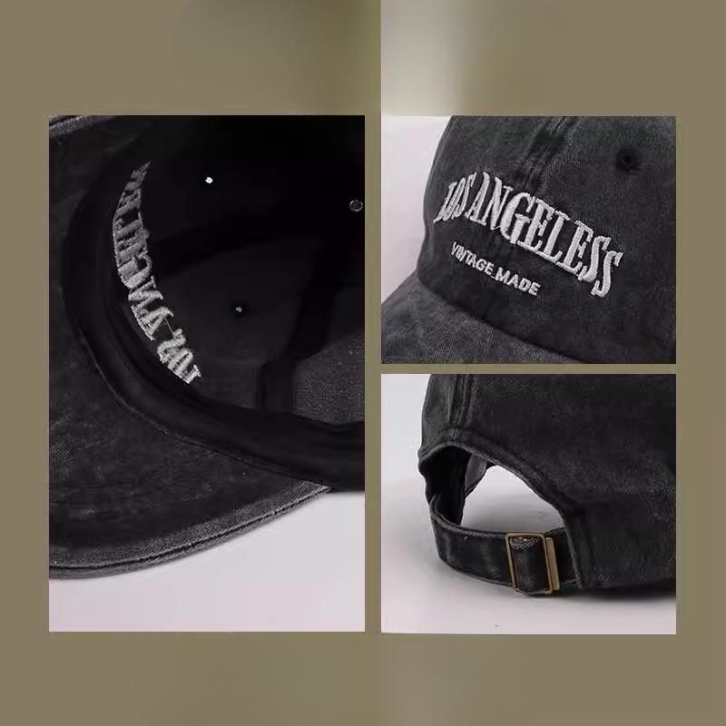 Spring and Summer Washing Couple Versatile Simple Casual Baseball Cap Men Retro American Face Showing Small Baseball Hat Women