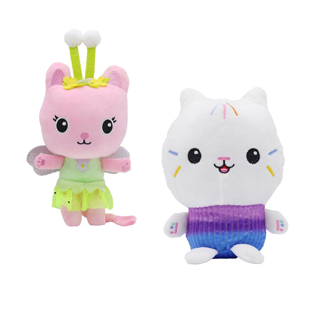 Hot Gabby Dollhouse Plush Toy Mercat Cartoon Stuffed Smiling Cat Hug Gaby Girl Dolls Kids Birthday Gifts