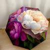 Floral Watercolor Dream Automatic Umbrella Sturdy 8-Rib Shaft Foldable Design All-Season Travel Fashionable Perfect Birthday Christmas Gift Idea
