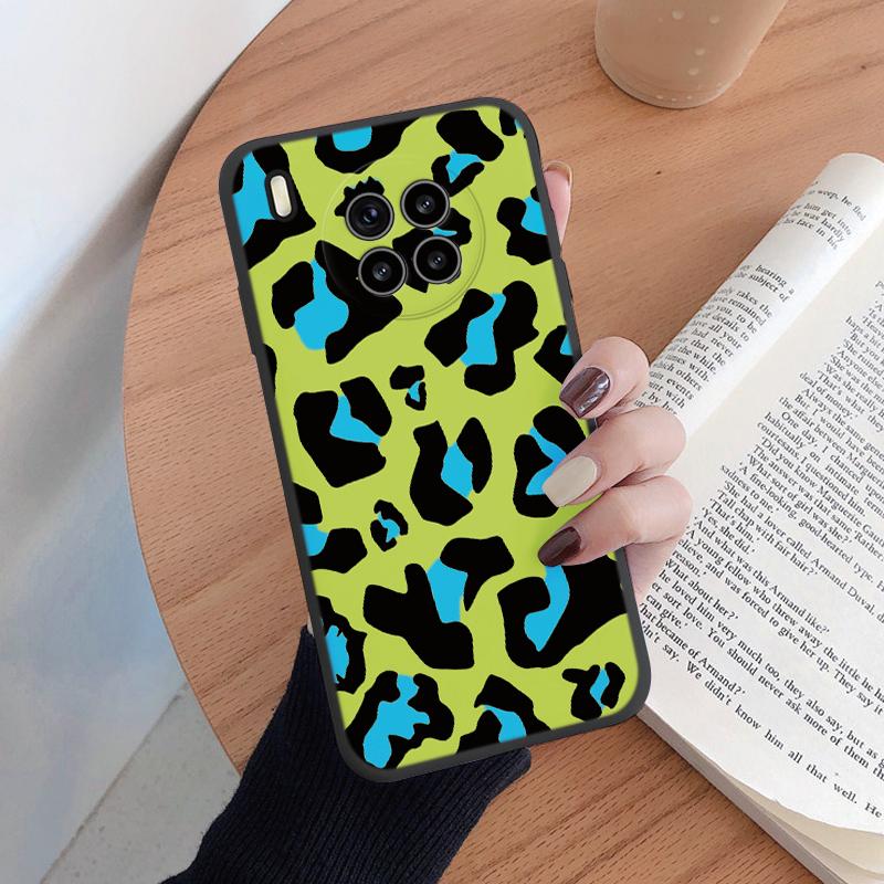 For Honor 50 Lite Huawei Nova 8i Phone Case Fashion Leopard Print Cover Soft Silicone Shockproof Fundas For Honor 50Lite Coque