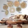 3/4/7pcs Bohemian Style Wall Basket Set Hanging Wall Basket Decoration Bohemian Style Wall Decoration Environmental Round Art