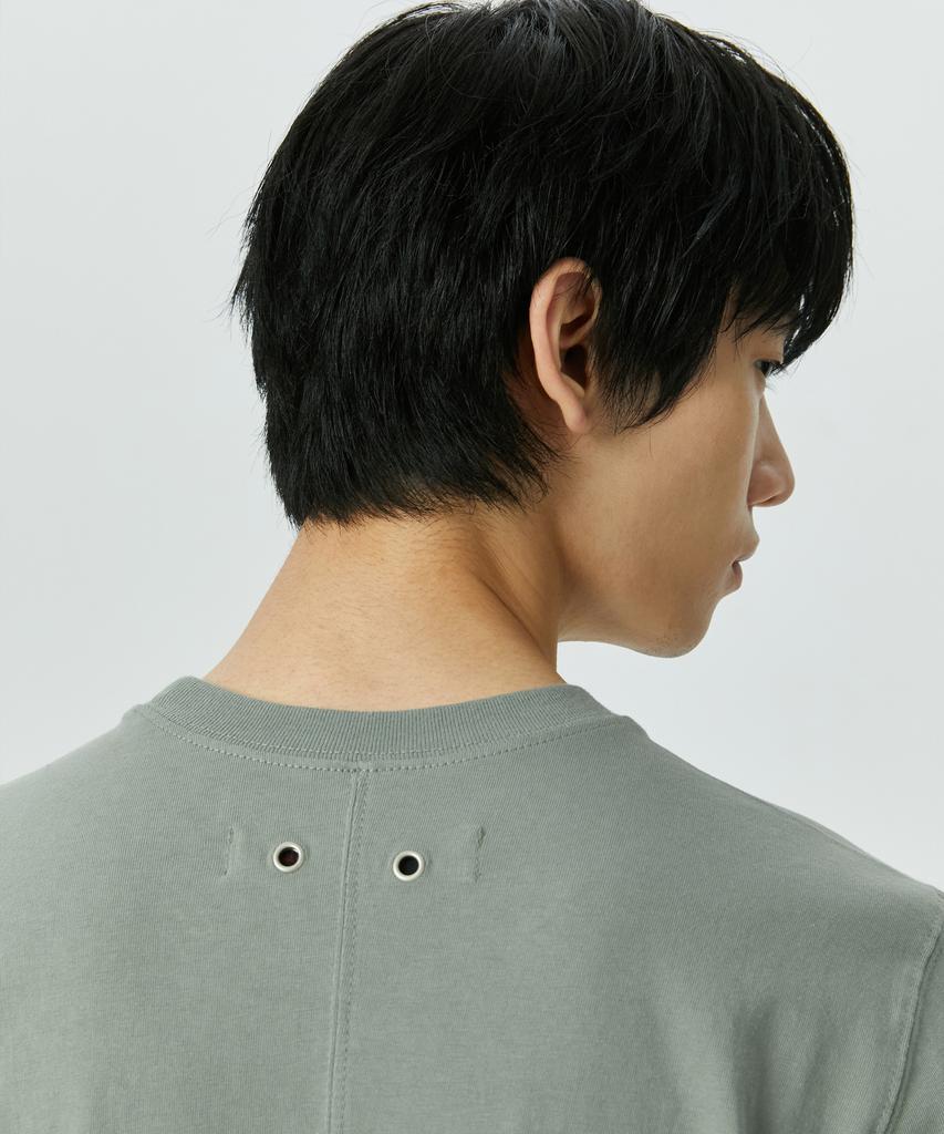ATTENTIONROW Edition 1. Slanding Star Vintage Print Oversized Short Sleeve T-Shirt (Olive Khaki)
