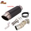 Slip On For CFMOTO 450MT 450 MT IBEX 450 2024 2025 Motorcycle Exhaust Escape Moto Systems Middle Link Pipe Carbon Fibe Muffler