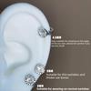 Adjustable Zircon Hoop Earrings Round Jewelry New Piercing Shiny Ear Buckles  Banquet