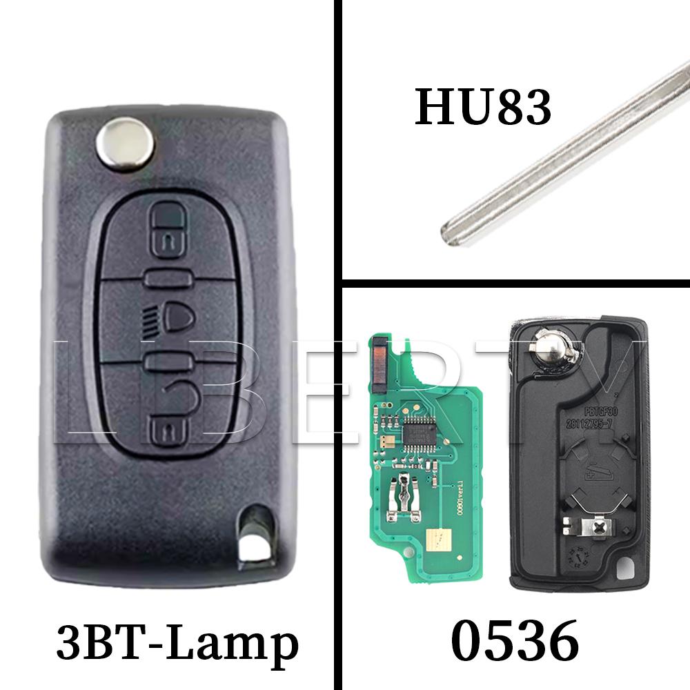 

Ly Flip Remote Card Key For Peugeot 207 307 308 407 607 807 For Citroen C2 C3 C4 C5 C6 Xsara Berlingo HU83 VA2 0536 0523 ASK FSK ASK