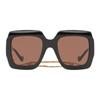 Gucci Frame Logo Acetate Square Sunglasses Women's Black