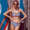 Updated AB Version Double-sided Two-piece Bikini Swimsuit Womens Split Printed Swimsuit
