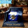 Custom Name Goteborg Crest Blanket Bedding Blanket for Women Men, Soft Throw Blankets for Couch,Bed, Picnic, Christmas Gifts