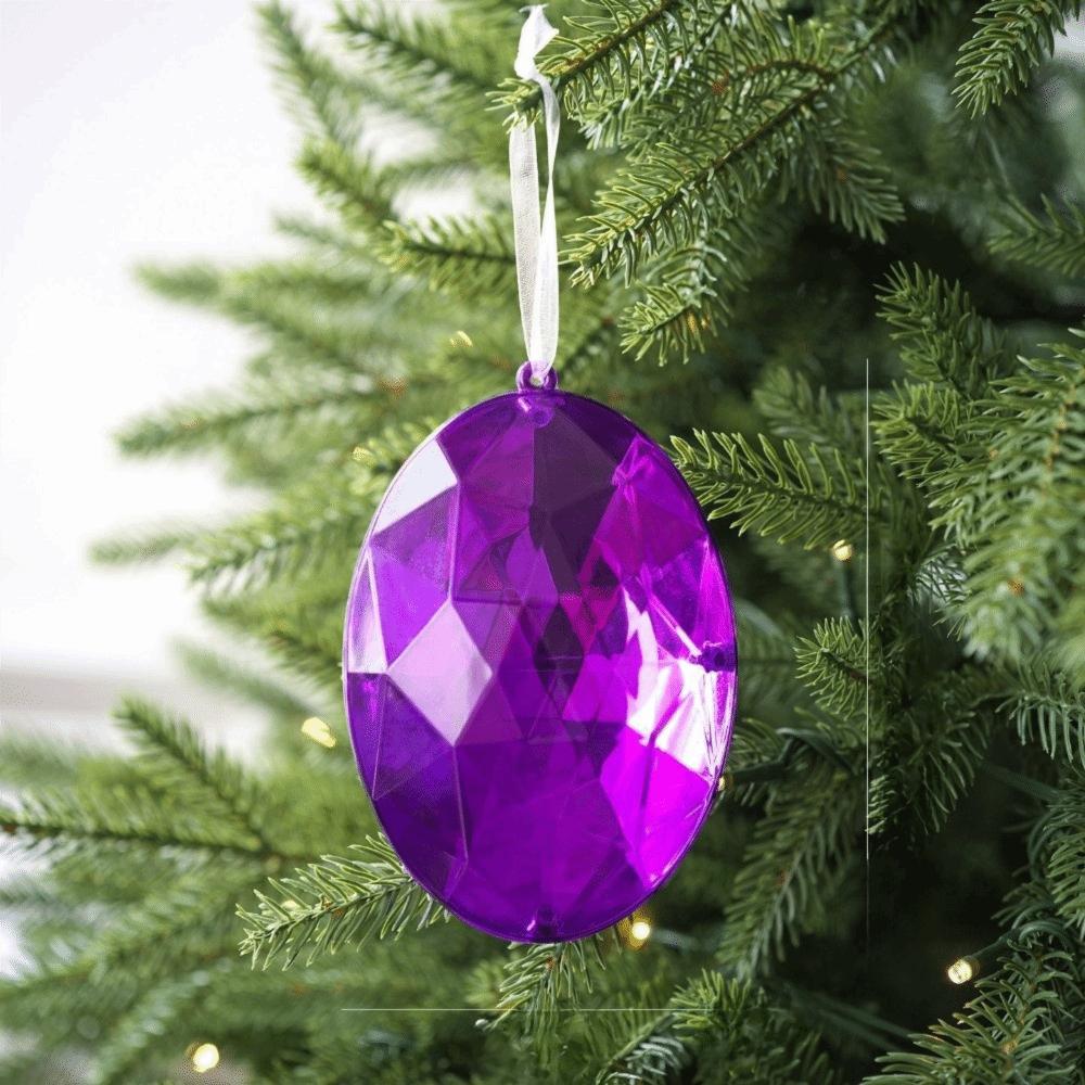 Multicolor Christmas Tree Pendant Color Glitter Christmas Hanging Decoration Festival
