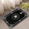 Pentagram Area Rug - Large Polyester Crystal Velvet Carpet for Living Room, Bedroom, Game Room, Hallway - High Density Soft Floo