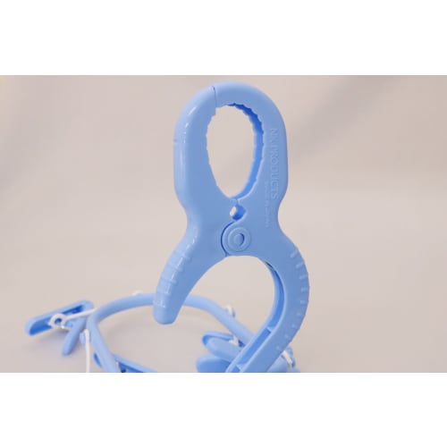 NK Products Laundry Hangers for Jeans and Small Items, Sky Blue, Set of 3, 2149