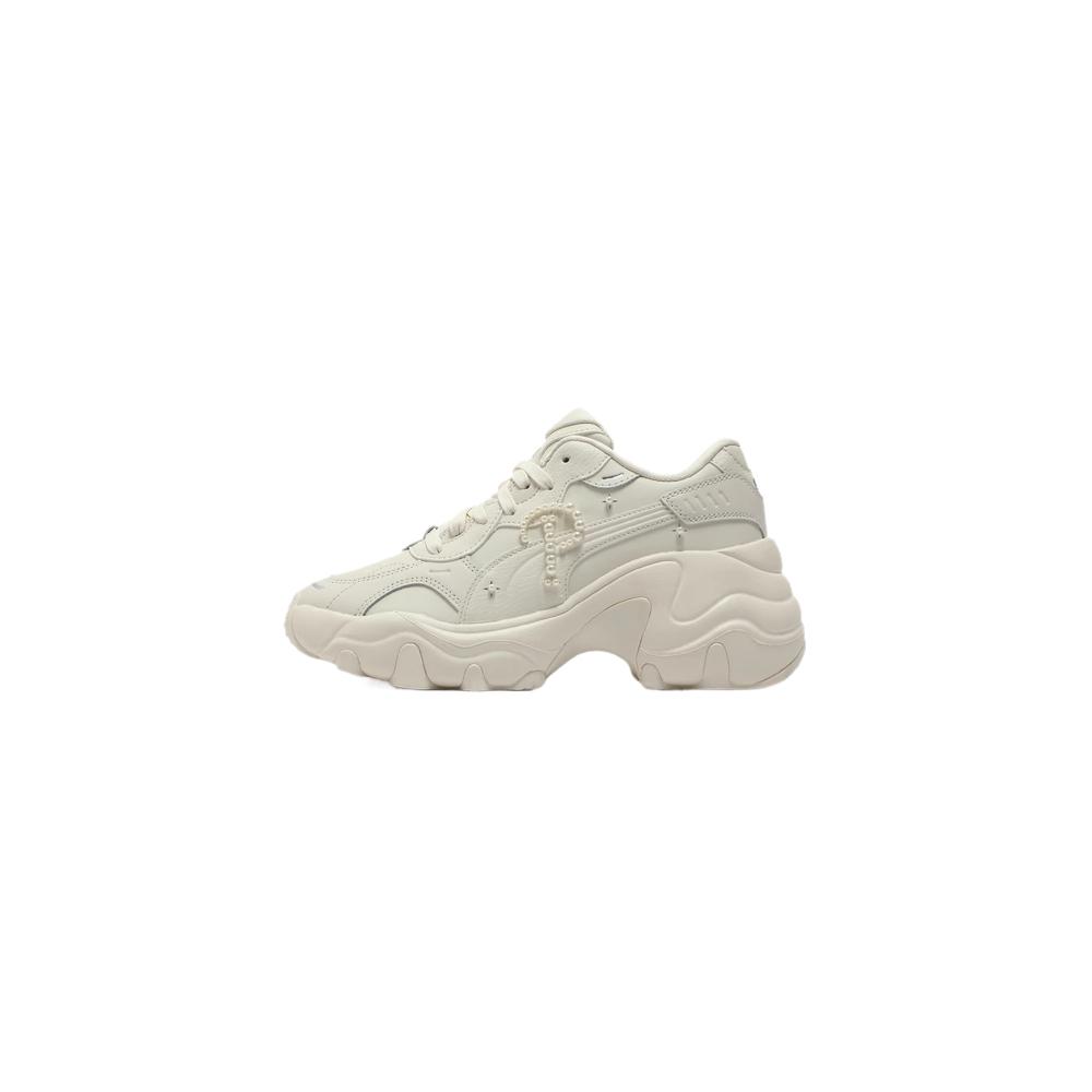 

New PUMA Wear resistant And Lightweight Low Top Casual Shoes Women s Beige 402239-01 38