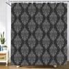 Waterproof Bathroom Shower Curtains Retro Geometric Pattern Washable Fabric Bath Screen 240X180 3D Print Decor Shower Curtain
