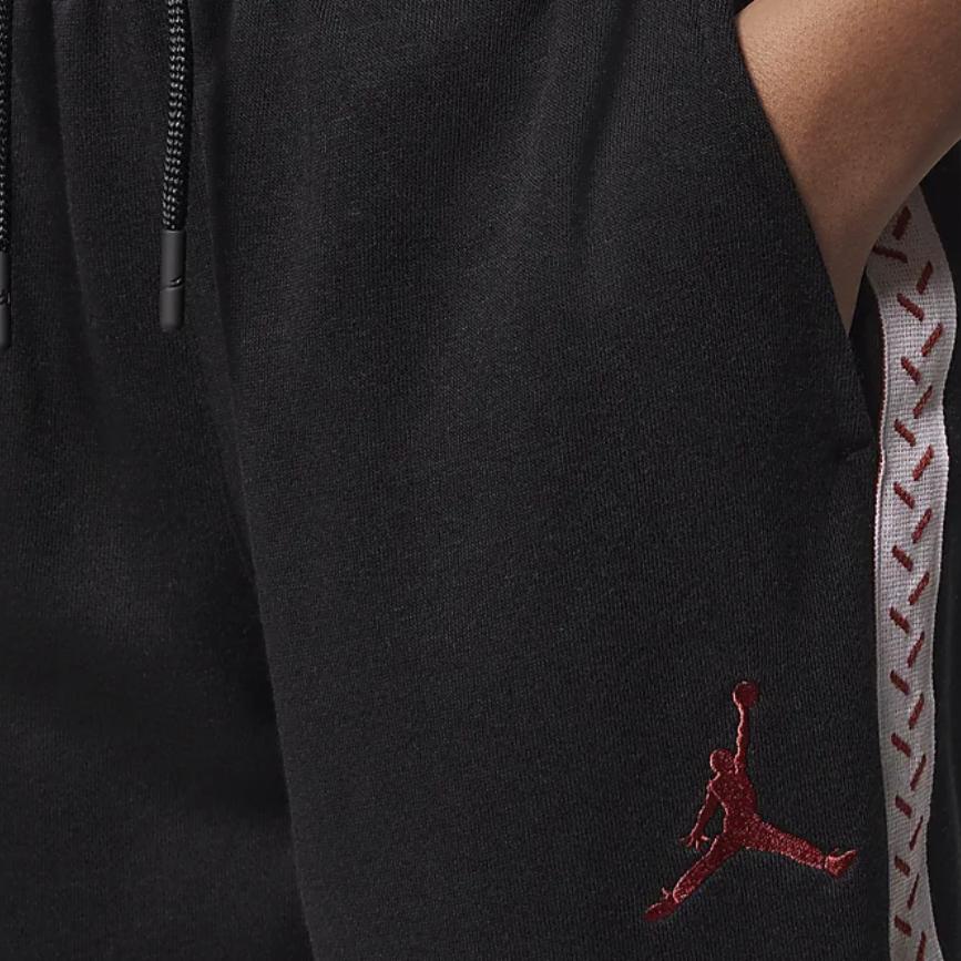 Jordan Knit Sports Pants With MJ Flight MVP Logo Kids Bottoms Black HF2545-010