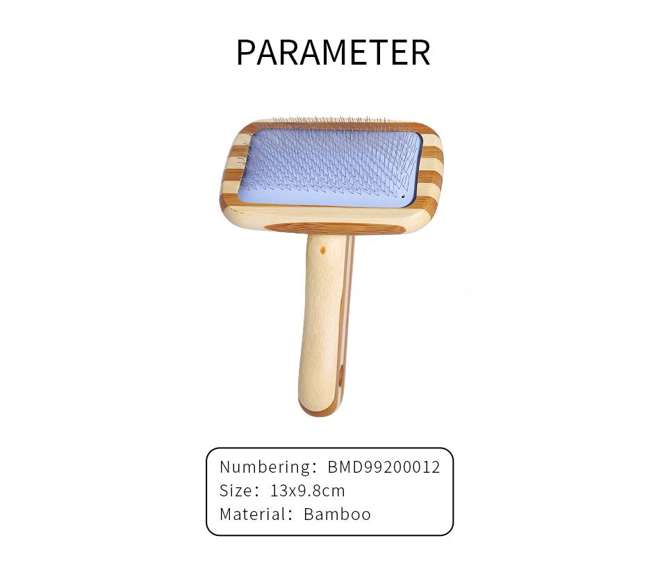 Pet Comb Wood  Massage Cute Hair Remover Cat Dog Brush for Grooming Bamboo Mini Rubber Custom Small Fine Needle
