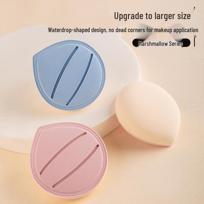 Marshmallow-Puderquaste: Doppelseitiger Nass-/Trocken-Make-up-Schwamm, Superweich, Nicht saugfähig