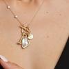 Elegant Geometric Cut Crystal Necklace With Adjustable Chain Length Feature Versatile Daily Jewelry Piece