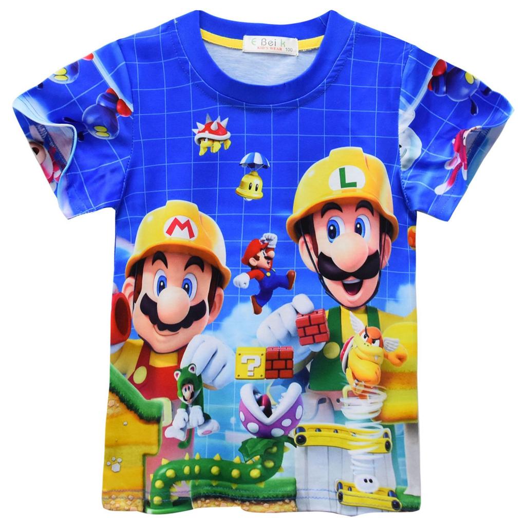 Short-Sleeved Animation Cartoon Digital Printing, Middle-Aged And Older Children'S Daily Loungewear, Short-Sleeved + Shorts Set 91216
