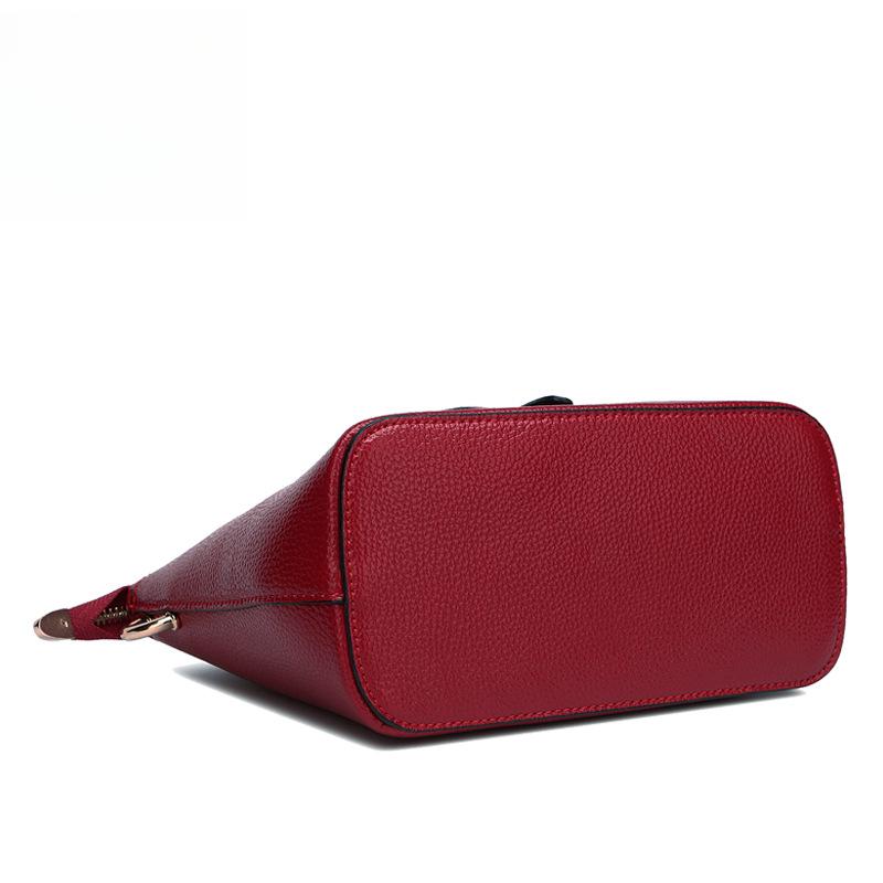 Street Fashion Bags, Leather Goods, Solid Color Shell Leather, Postman Lady Crossbody Bag