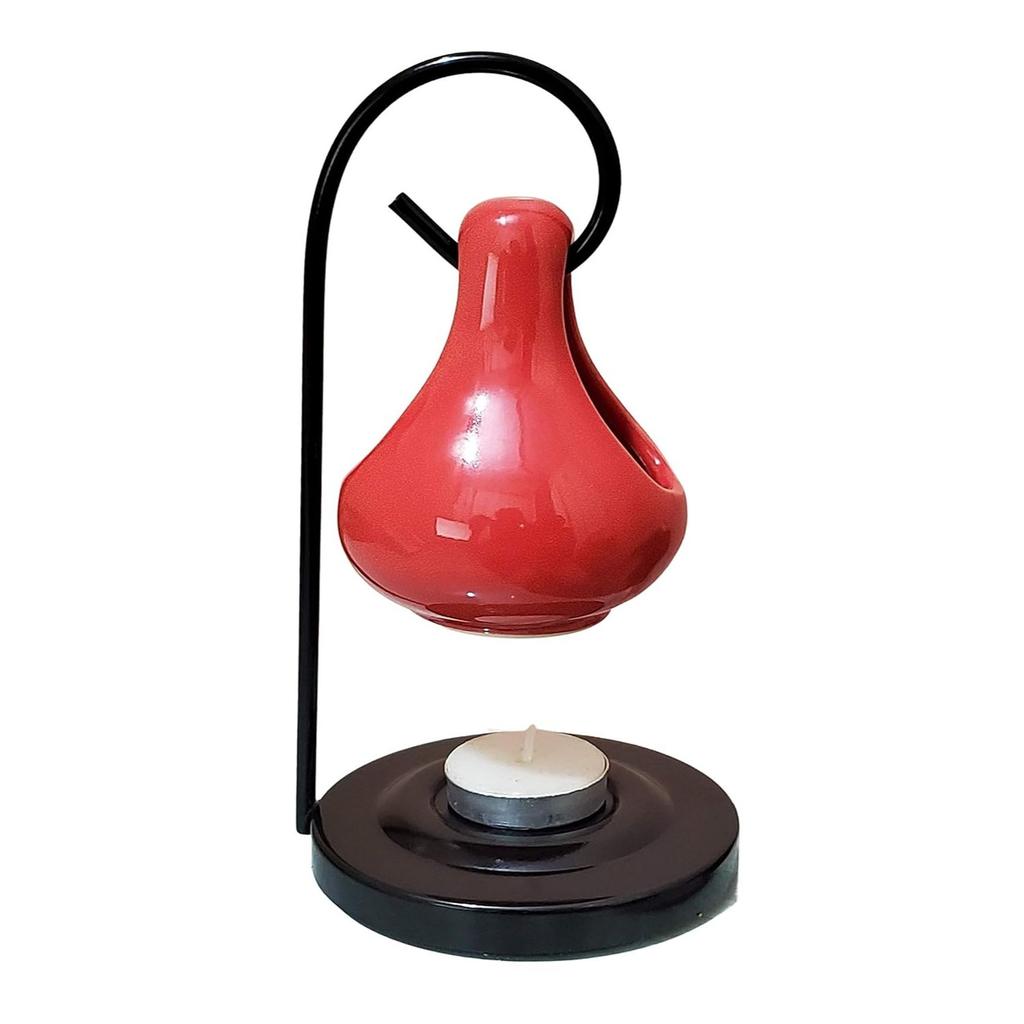 Ceramic Aroma Oil Diffuser Hanging, Red