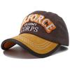 Trucker Dad Outdoor Casual Style Street Urban Hop Hip Hat Snapback Adjustable Cotton Washed Cap Baseball Vintage Stitching Embroidered U.S.Army Trendy