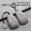 2/3/4 Buttons Leather Car Key Case Cover For Changan Unit Unik Cs35 Plus Cs55 Plus Cs75 Plus Oshan X7 X5 Auto Key Fob