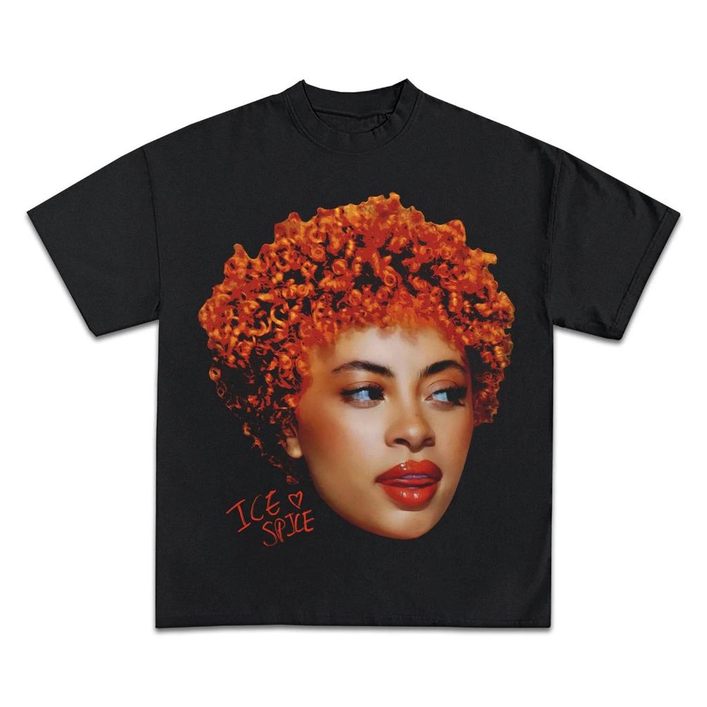 Rapper Ice Spice Hiphop THOOTIE Graphic Unisex TShirt Unisex Cotton ONeck Short Sleeve Yk Oversized Popular Tee Tops