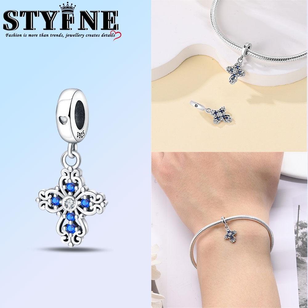 Classic Copper Holy Angel Cross Charms Beads Pendants For Women Fit Original Bracelets Diy Jewelry Gift