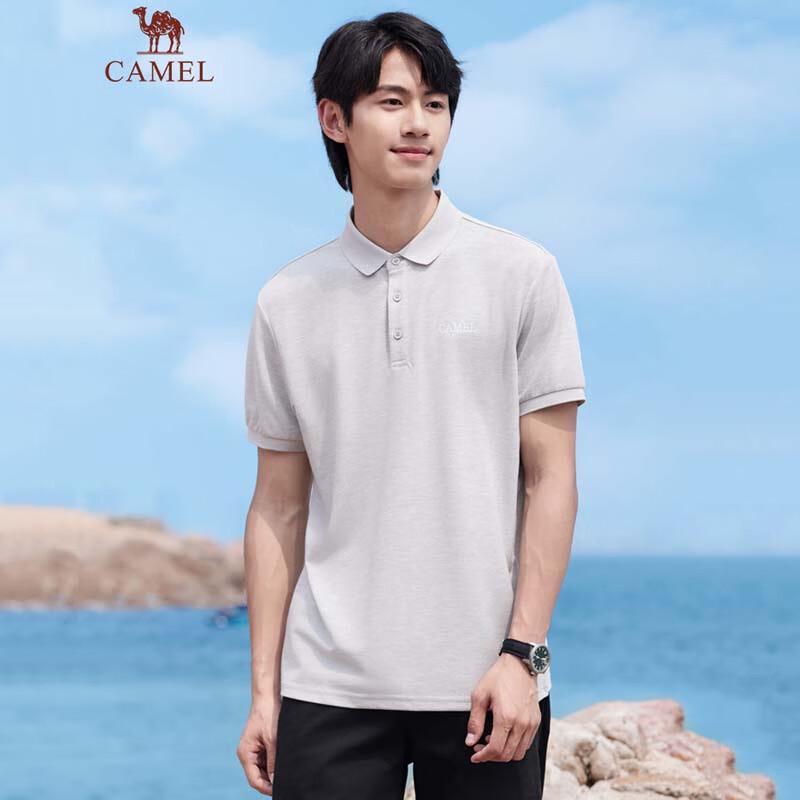 CAMEL Lightweight Breathable Men s Polo Shirt XXL