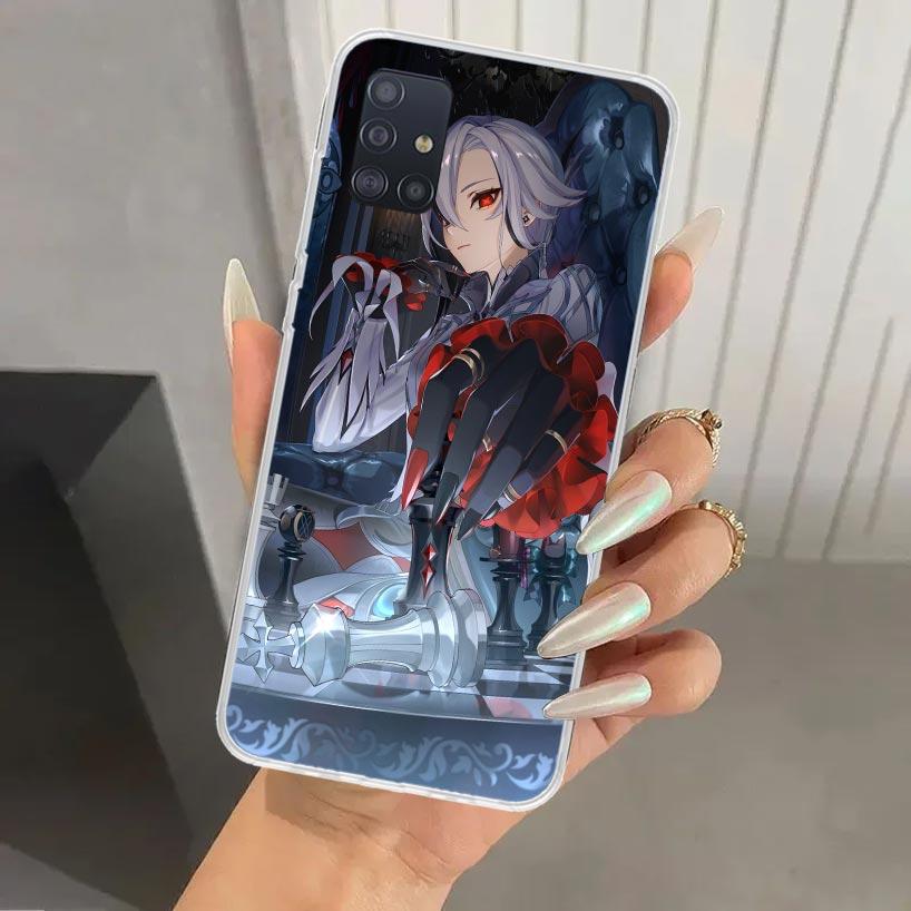 Arlecchino Genshin Impact Phone Case for Samsung Galaxy A52 A32 A22 A12 A02S A50S A30S A10S Note 20 Ultra 10 Plus S10 A31 A20 A7