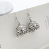 Boho Afghan Ethnic Drop Earrings For Women Pendient Gold Color Gyspy Silver Color Bell Ladies Indian Earring