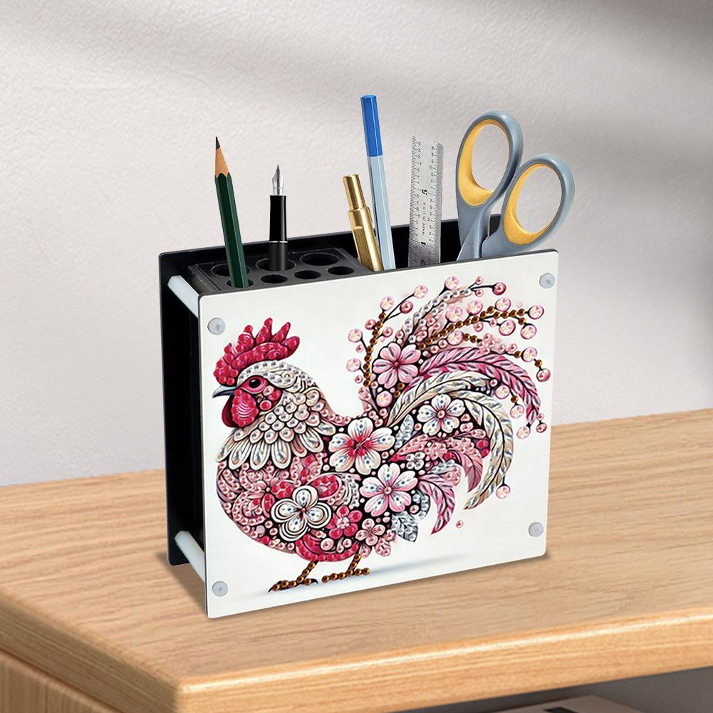 DIY Diamond Painting Kit Special Shape Diamond Pen Container Office Supplies Storage Box Rhinestone Art Desk Organizer for Desk