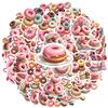 35-100pcs Sweet Donut Stickers Cute Stickers Aesthetic Kawaii Diy Travel Luggage Fridge Decal Graffiti Sticker