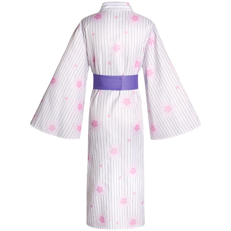 Demon Slayer: Kimetsu No Yaiba - Kamado Village Chapter Kanroji Mitsuri Yukata Cosplay Costume Halloween Cosplay Stage Performance Costume