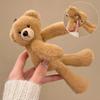 Haarkralle Cartoon Plüschbär Puppe Schleife Dekoration Haarspange Klemmzahn Design Starker Halt Haarnadel Haaraccessoire