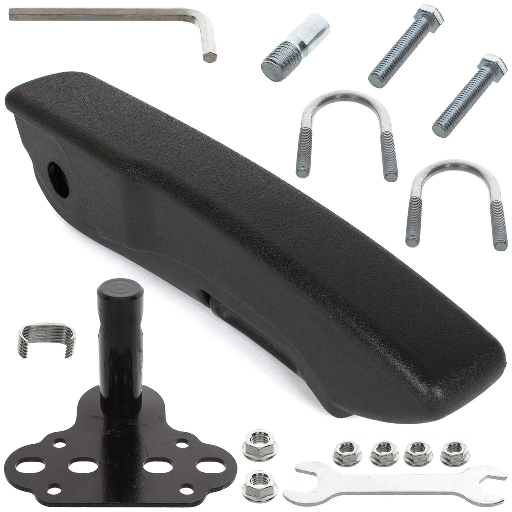 UNIVERSAL CAR ARMREST Screwed To the Backrest of the PASSENGER Seat, Left + Mounting Kit 2 Pcs. SET