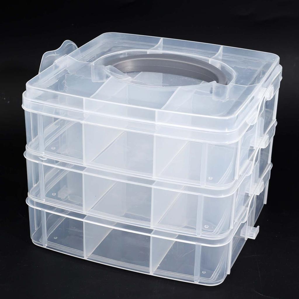 Large Capacity Transparent Boxes for Jewelry Earring Rings Bracelet Boxes Removable Storage Box Container Dustproof Organizer