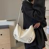 Women PU Stylish Armpit Bag Adjustable Strap Fashion Shoulder Bag Trendy Shoulder Handbag Zip Closure for Party Vacation