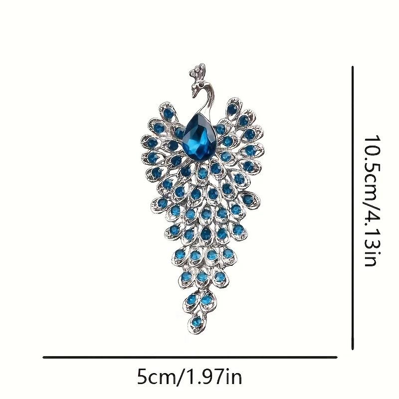 Creative Peacock Animal Brooch for Women Banquet Party Pin Gift